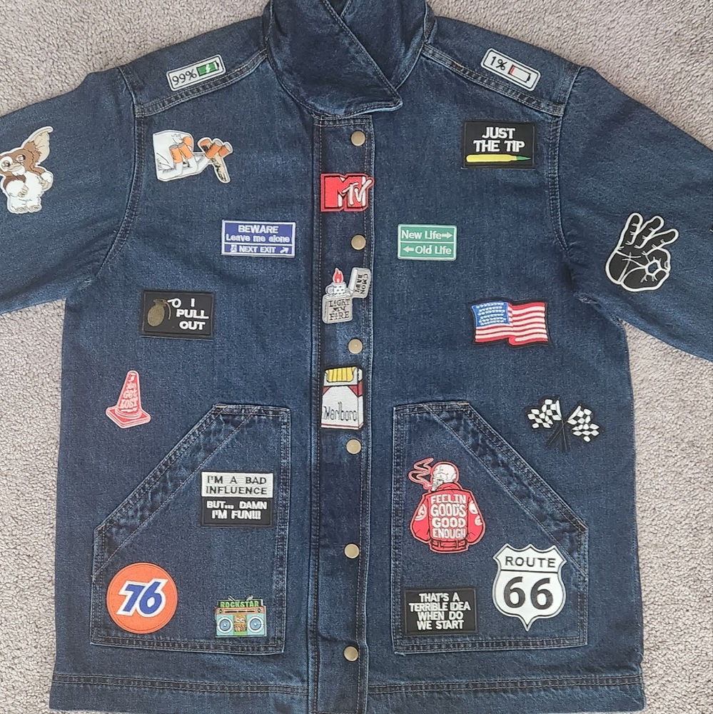 Custom jean patchwork jacket - Picture 14 of 16